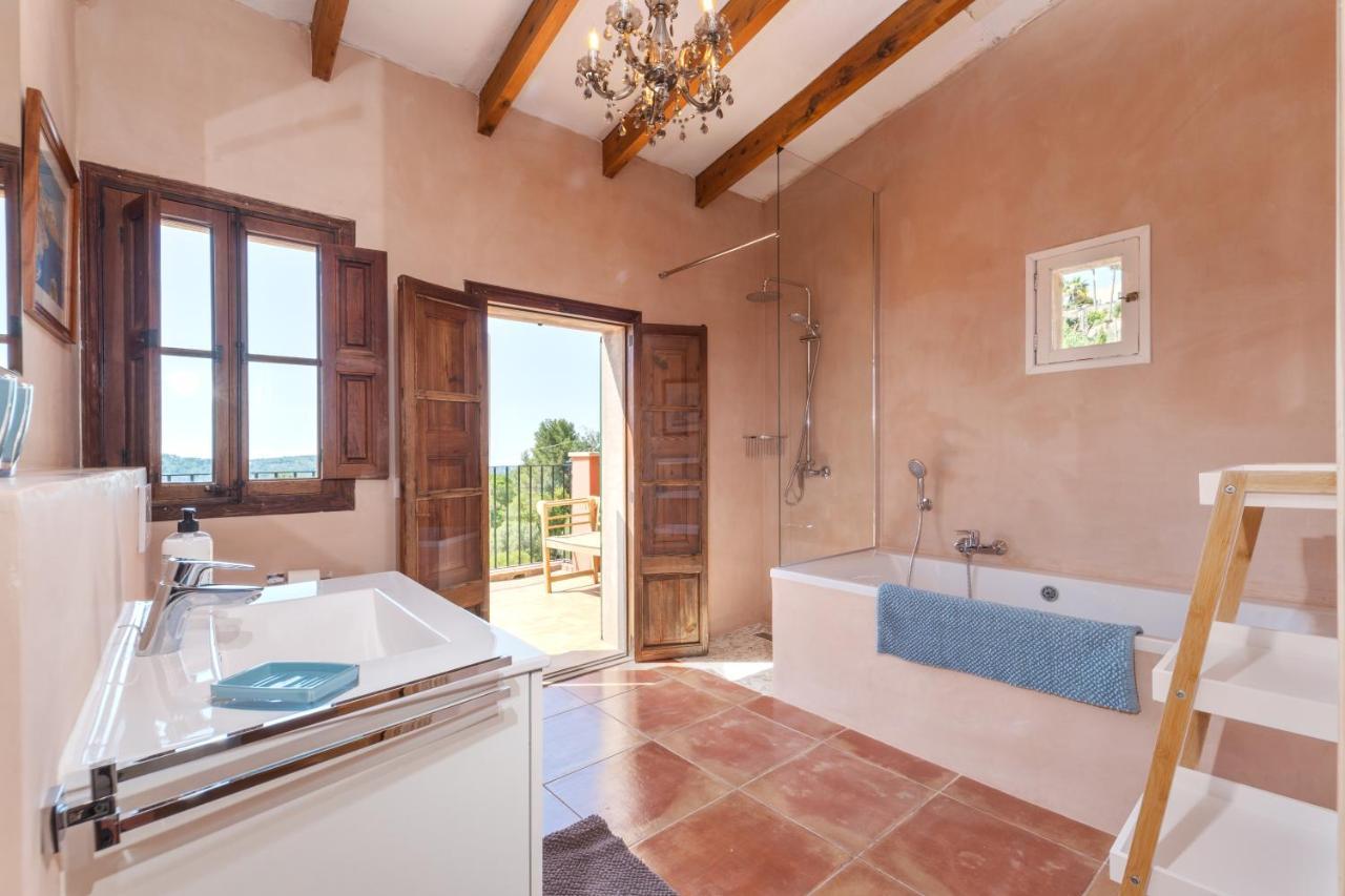 Wunderschoene Ruhige Finca Mit Pool In Galilea Galilea (Mallorca) Exterior foto